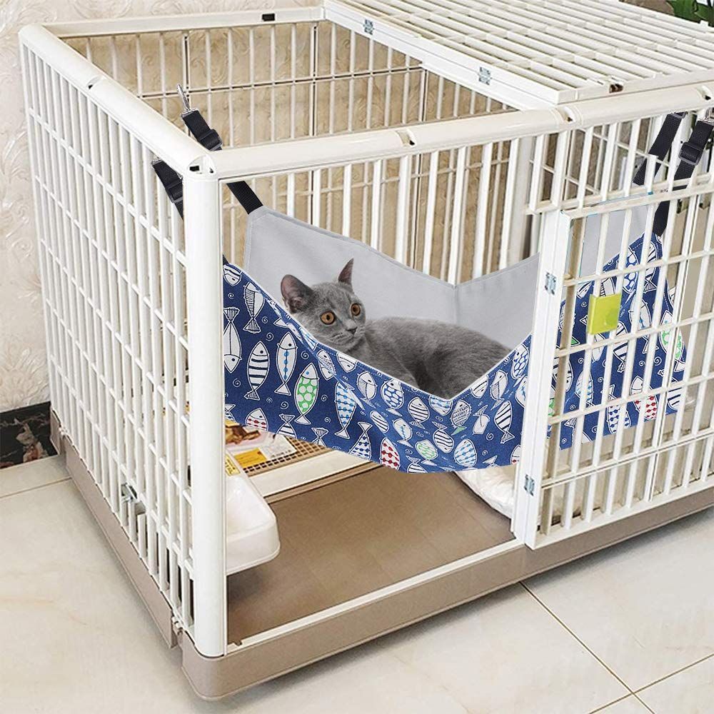 Cat Hammock Adjustable Hanging Cat Bed Indoor Cat Bed Reversible Cat Hammock - Image 7
