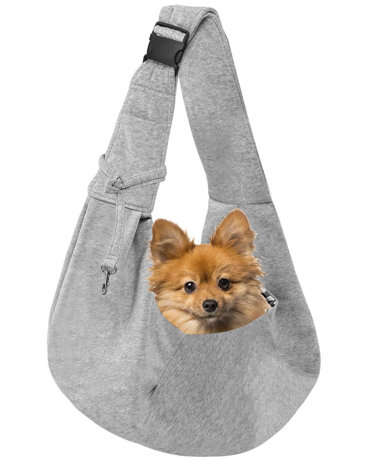 Grey Dog Carrier Bag Small Dog Carrier Sling Pet Travel Bag Australia - Image 1