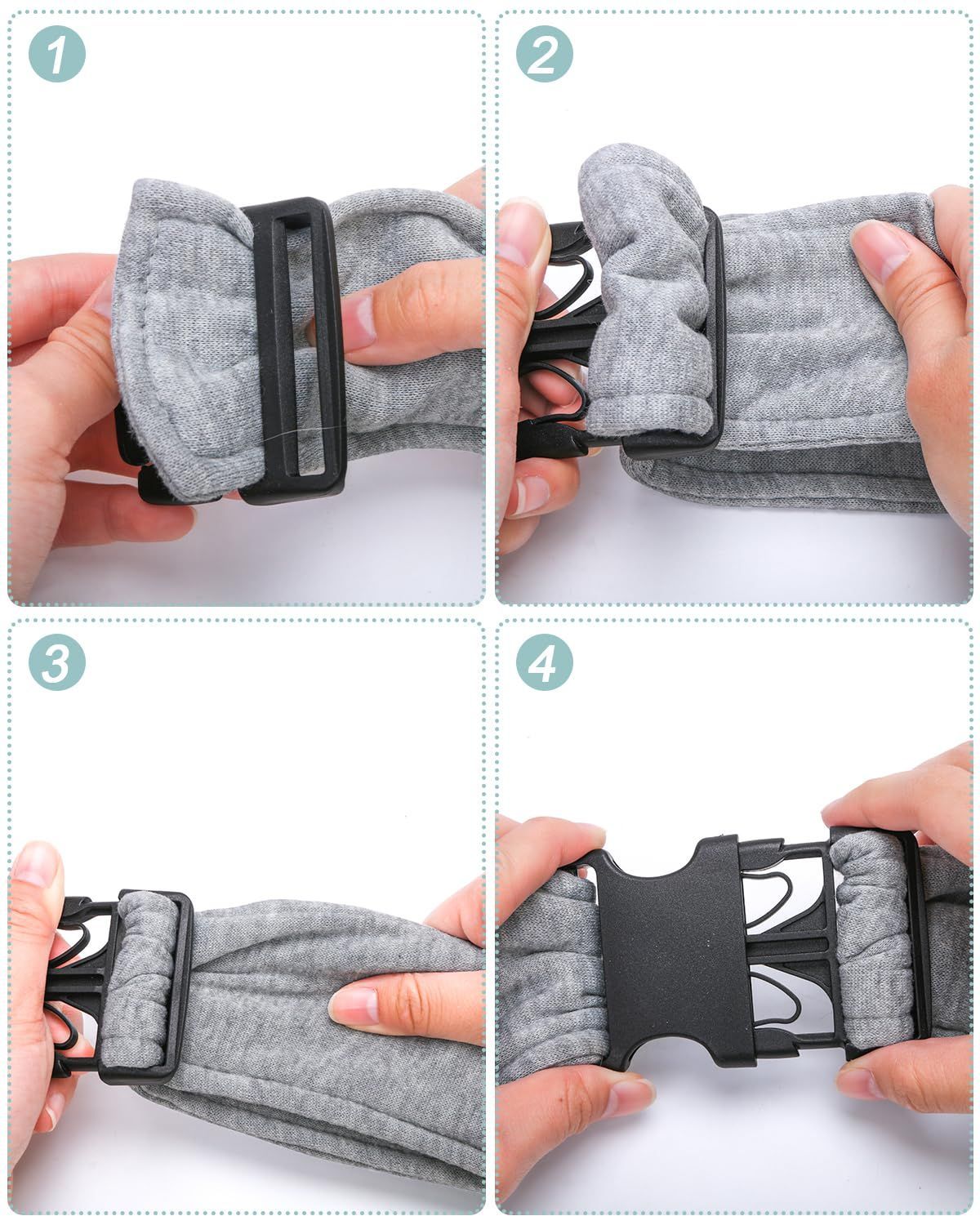 Grey Dog Carrier Bag Small Dog Carrier Sling Pet Travel Bag Australia - Image 5