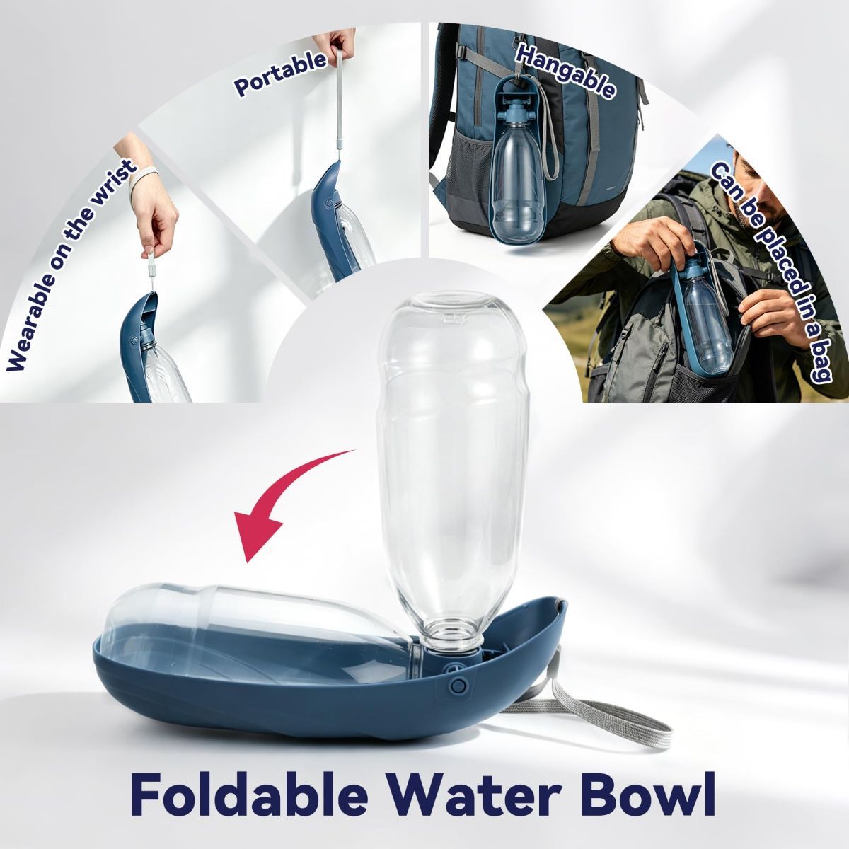 Portable Dog Water Bottle Large Dog Water Bottle Leak Proof Pet Water Bottle - Image 2