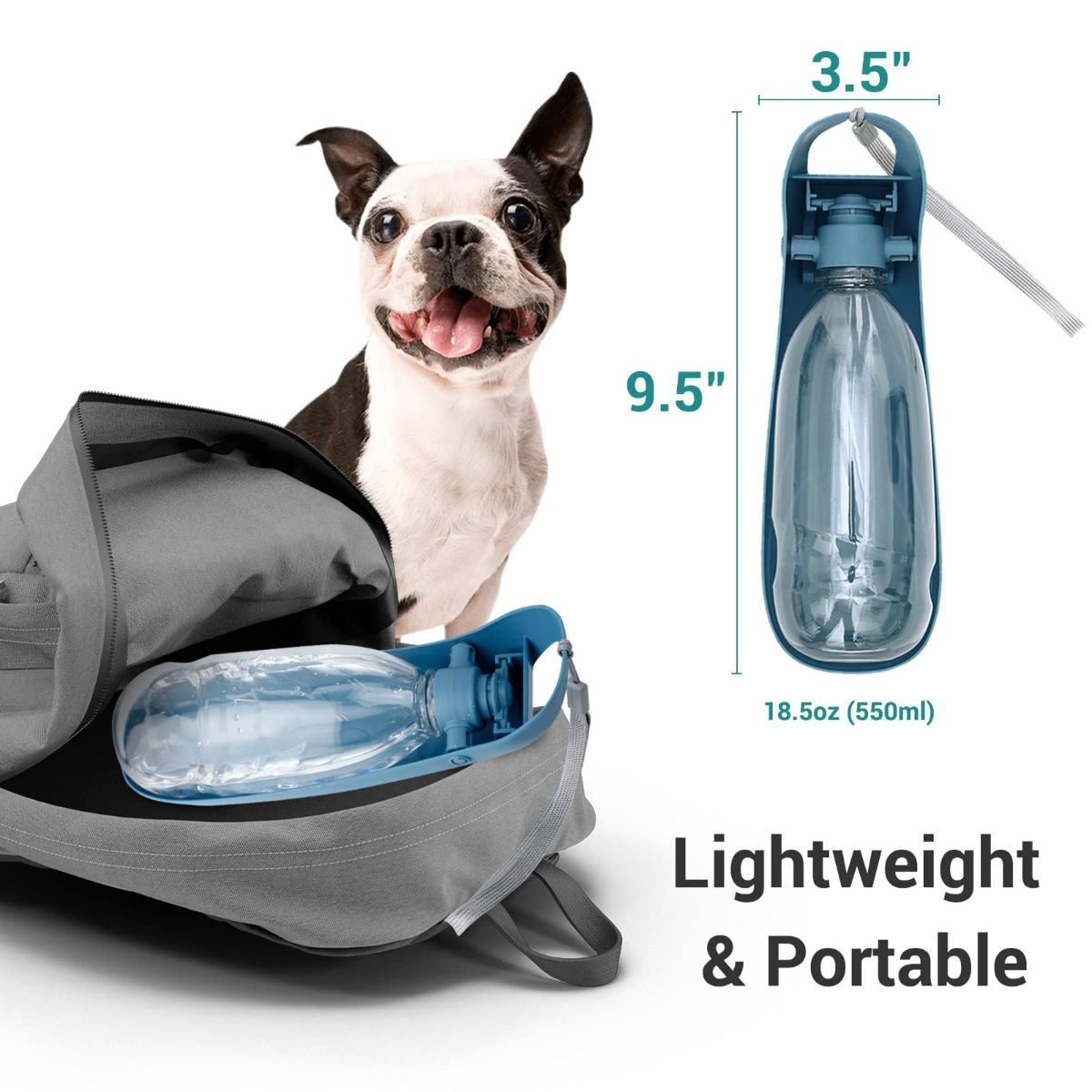 Portable Dog Water Bottle Large Dog Water Bottle Leak Proof Pet Water Bottle - Image 5