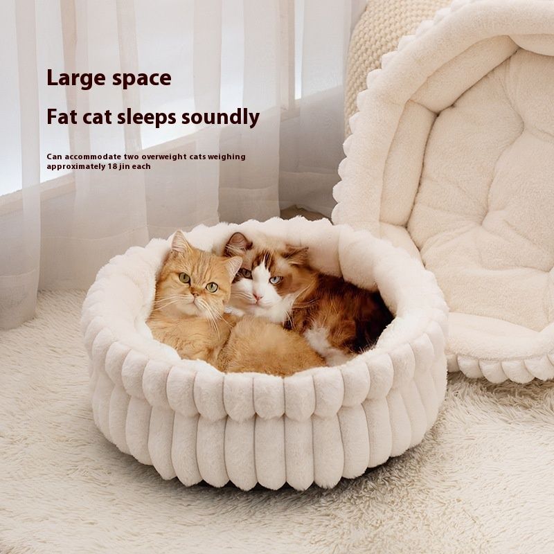 plush cat bed, cat comfort bed, anti-static cat bed, high quality cat bed, cat resting place, pet bed Australia, soft cat bed-White. - Image 3