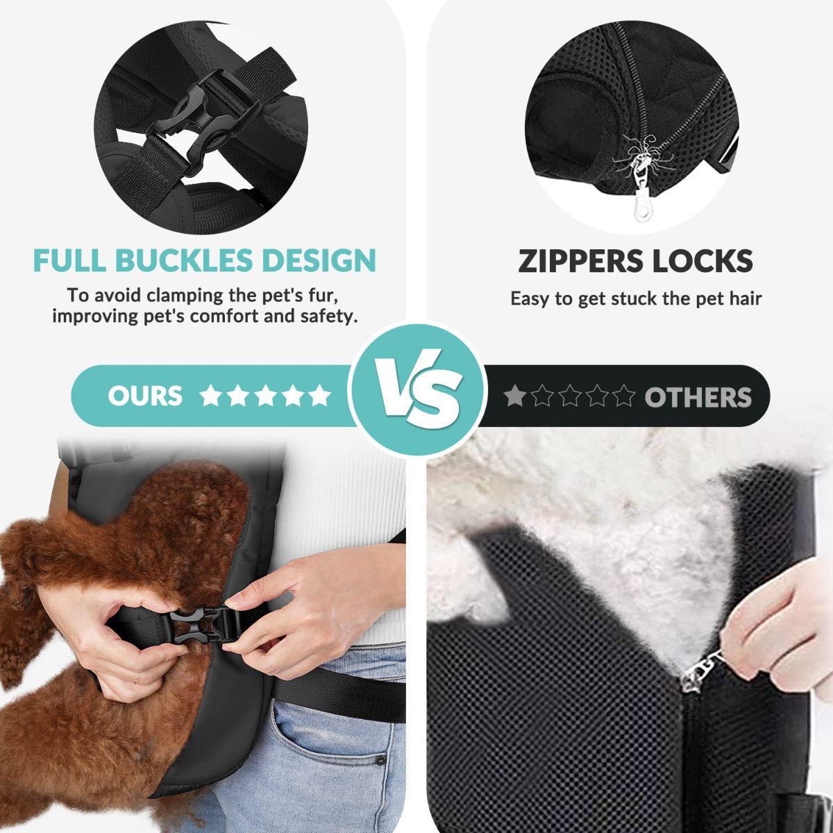 Dog Harness Storage Bags For Dogs Pet Accessories Dog Outdoor Gear High-Quality - Black - Size L - Image 5