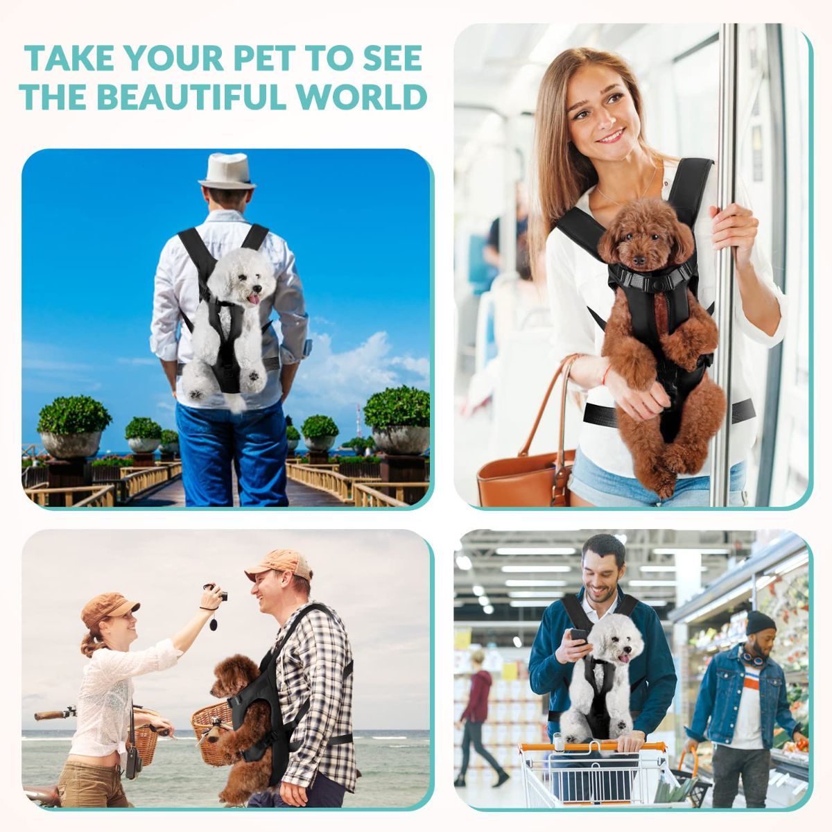 Dog Harness Storage Bags For Dogs Pet Accessories Dog Outdoor Gear High-Quality - Black - Size M - Image 6