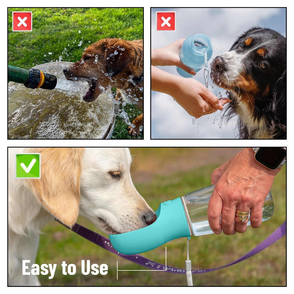Portable Dog Water Bottle 19 Ounces Dog Water Bottle Large Dog Water Dispenser - Image 7
