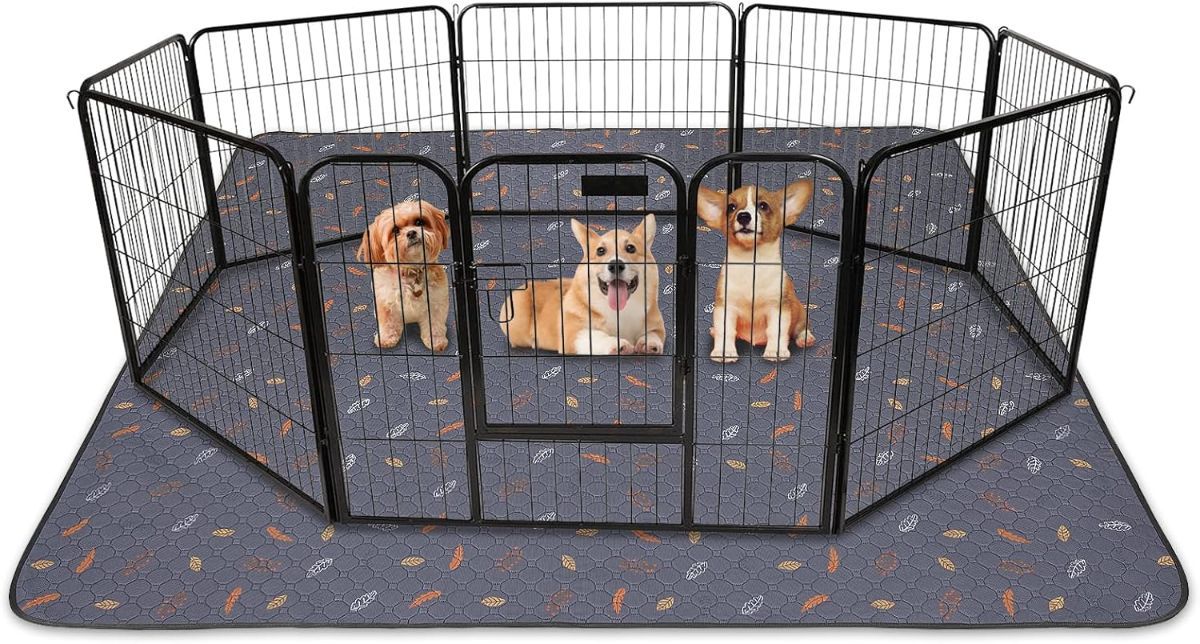 Reusable Dog Urine Pads Dog Pee Pads Absorbent Dog Pads Dog Training Pads - Dark Gray / 72in*72in - Image 1