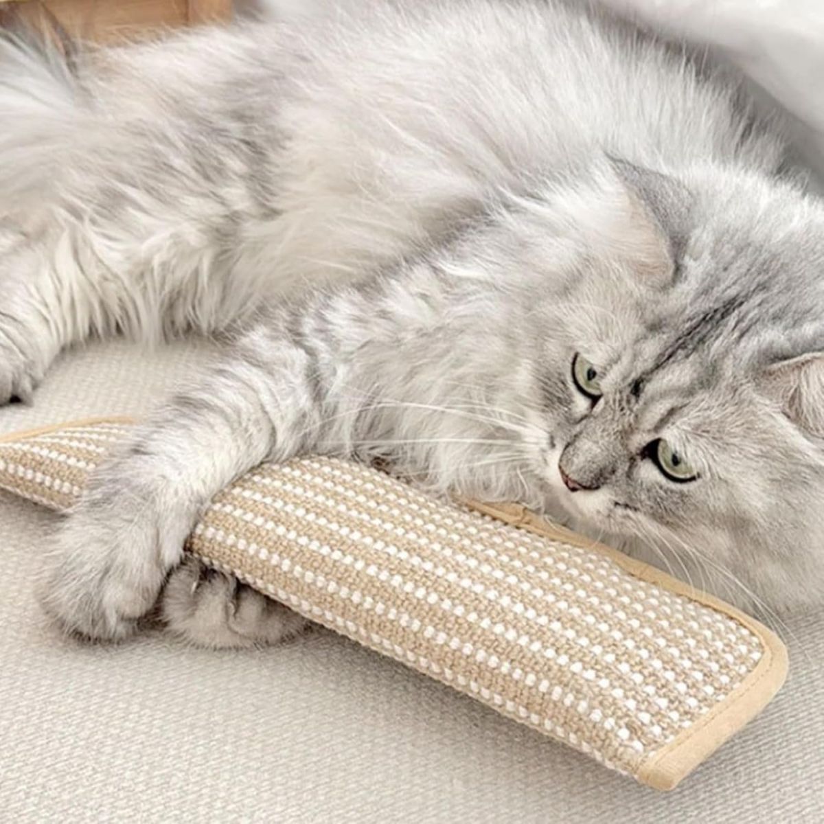 4PC Cat Toys Catnip Toys Interactive Cat Toys Catnip Kicker Soft Sisal Pillow Cat - Image 3