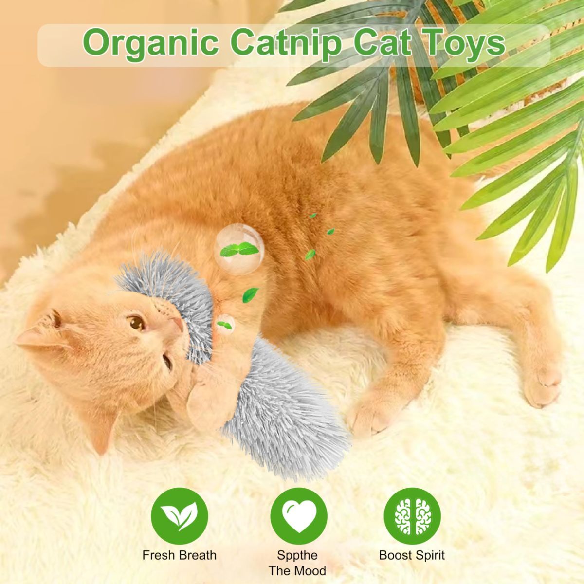3-Piece Cat Toys Interactive Cat Toys Cat Pillow Toys Catnip Toys Indoor Cat Toys Soft - Image 5