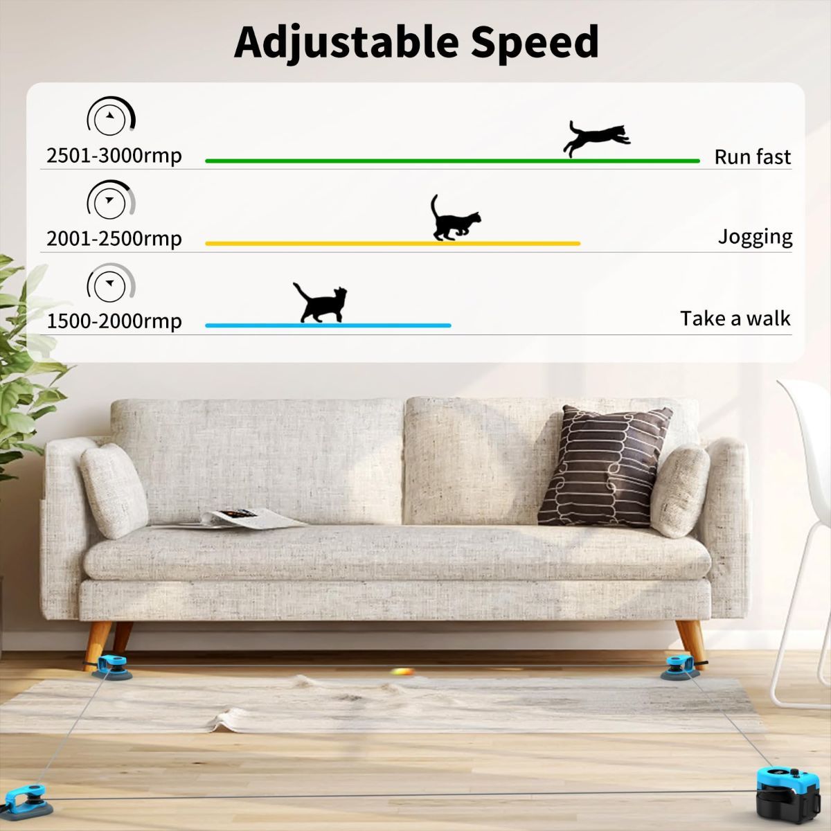 Interactive Cat Toy Automatic Cat Toy Manual Cat Toy DIY Feather Mouse Toy Cat - Image 5
