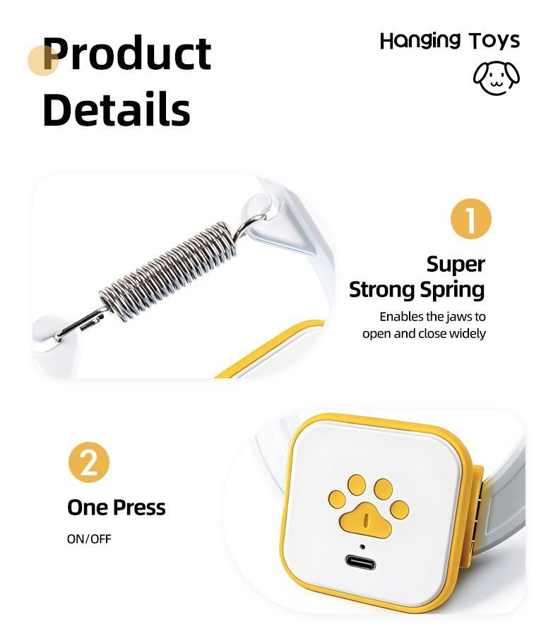Interactive Cat Toy Electric Cat Teaser Remote Control Cat Toy Door Clip Cat - Image 3
