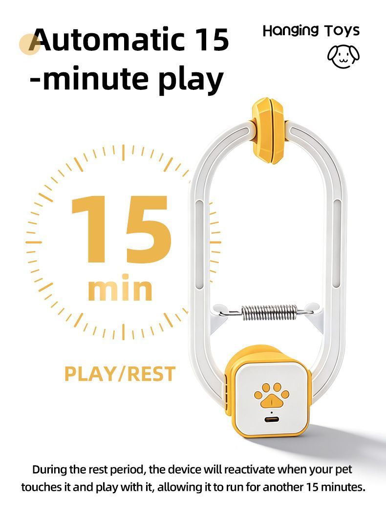 Interactive Cat Toy Electric Cat Teaser Remote Control Cat Toy Door Clip Cat - Image 4
