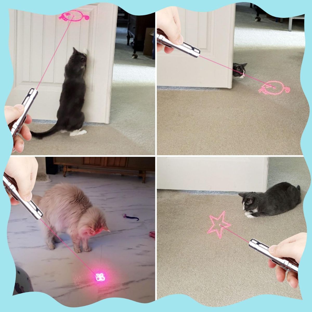 Indoor Cat Toy USB Rechargeable Cat Toy 7 Mode Cat Toy Cat And Dog Interactive - Image 4