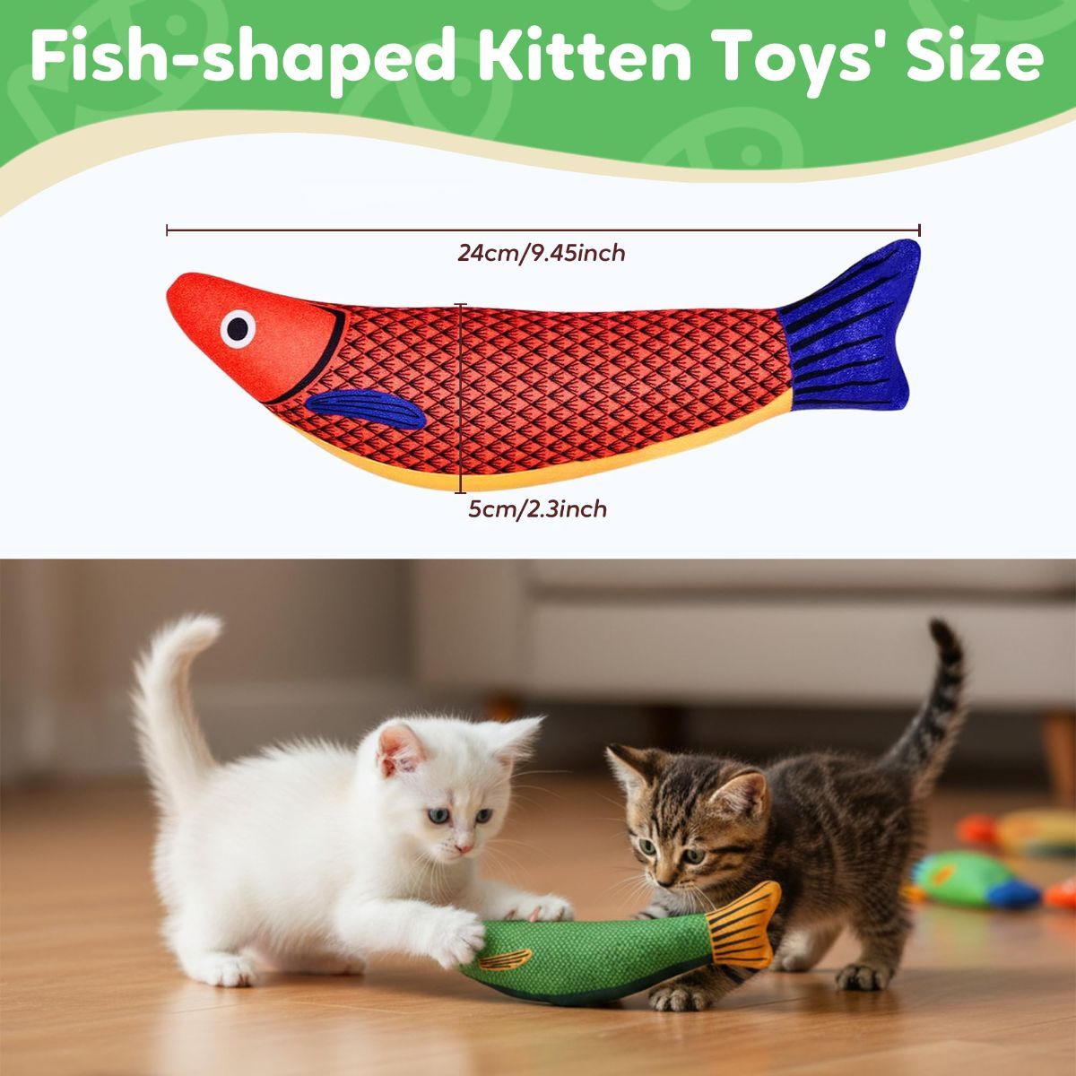 3 Cat Toys Australia Fish-Shaped Cat Toys Catnip Toys Cat Scratching Stick - Image 3