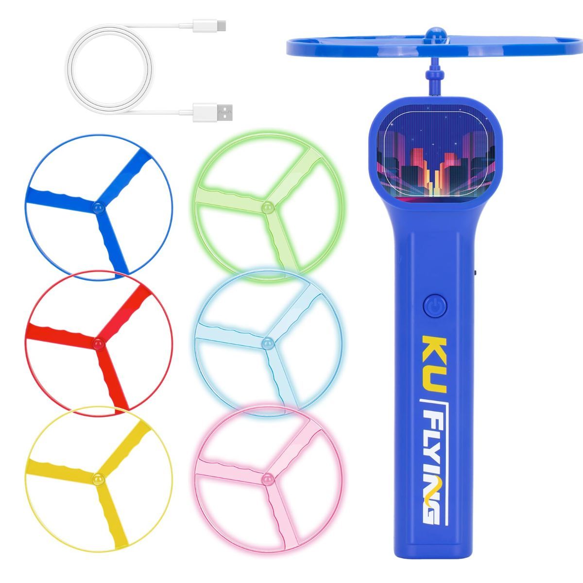 Cat Toy Interactive Cat Toy Flying Disc Cat Toy Pet Toy Cat Entertainment - Image 1