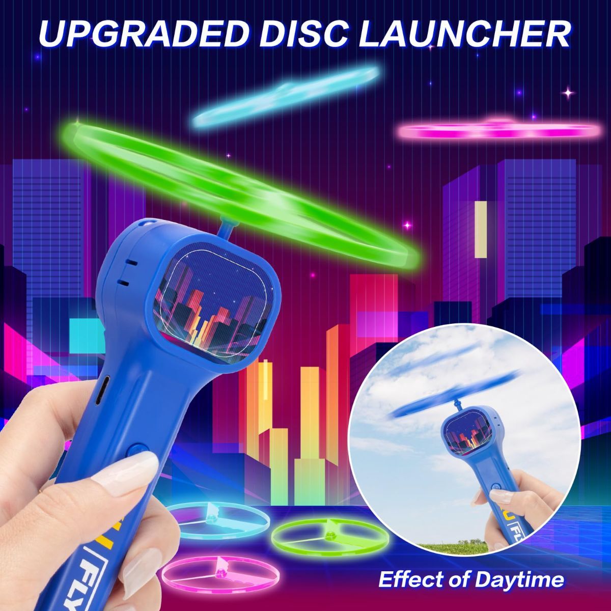 Cat Toy Interactive Cat Toy Flying Disc Cat Toy Pet Toy Cat Entertainment - Image 5