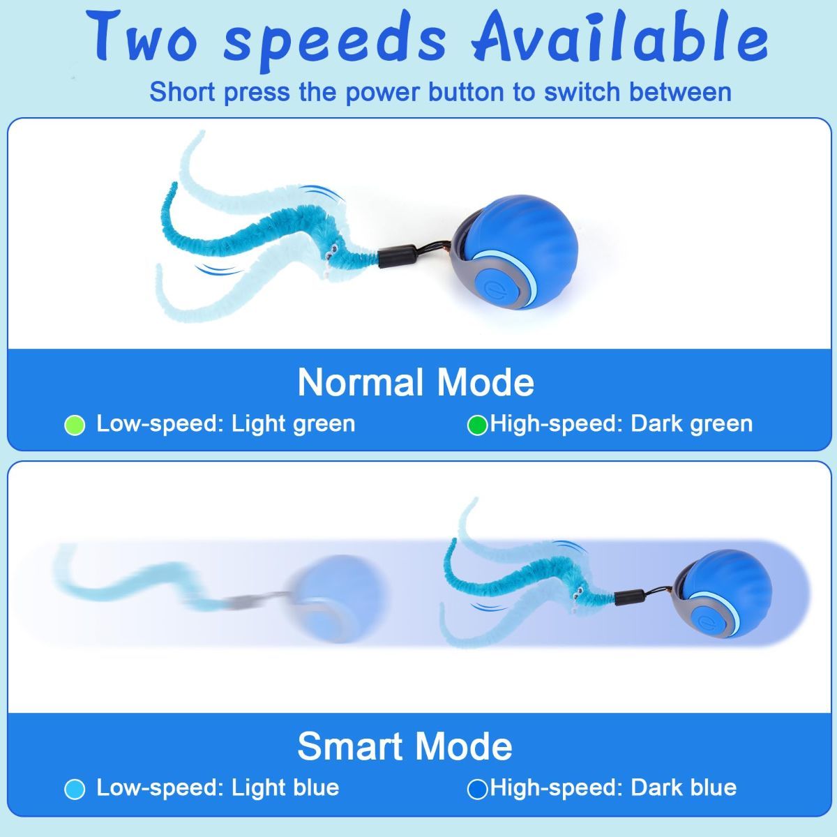 Interactive Cat Toy Cat Ball Toy Feather Worm Toy Cat Toy With Bells Australian - Image 2