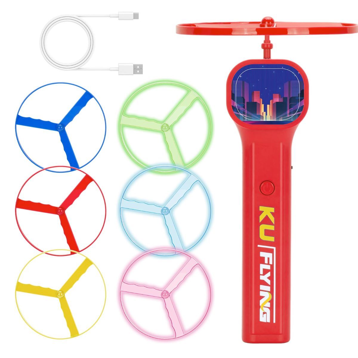 Cat Toy Interactive Cat Toy Flying Disc Cat Toy Pet Toy Cat Entertainment - Image 1