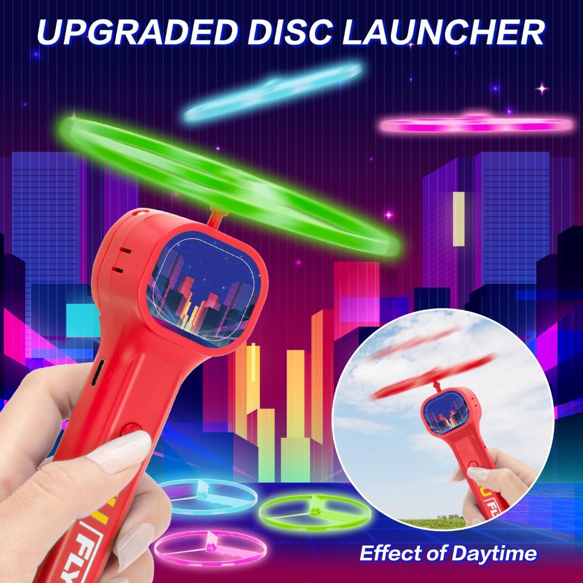Cat Toy Interactive Cat Toy Flying Disc Cat Toy Pet Toy Cat Entertainment - Image 4
