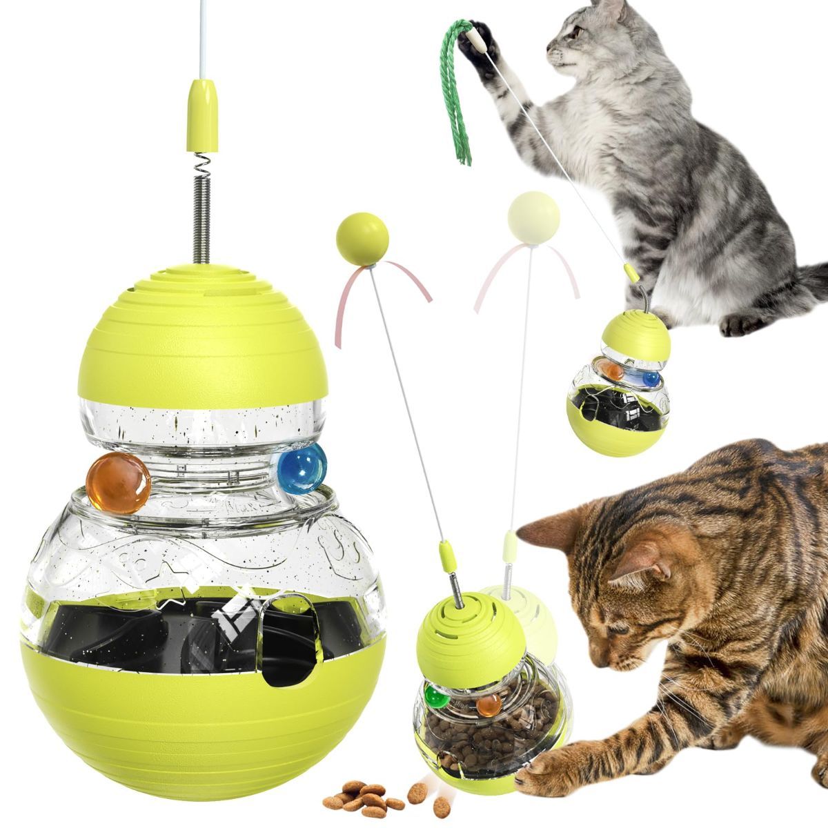 Cat Toy Treat Dispensing Ball Indoor Cat Toy Kitten Toy Mental Stimulation Cat - Image 1
