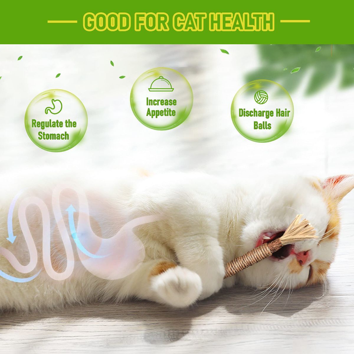 5 Cat Chew Sticks Cat Toys Cat Dental Care Natural Cat Toys Kitten Teething Toys - Image 3