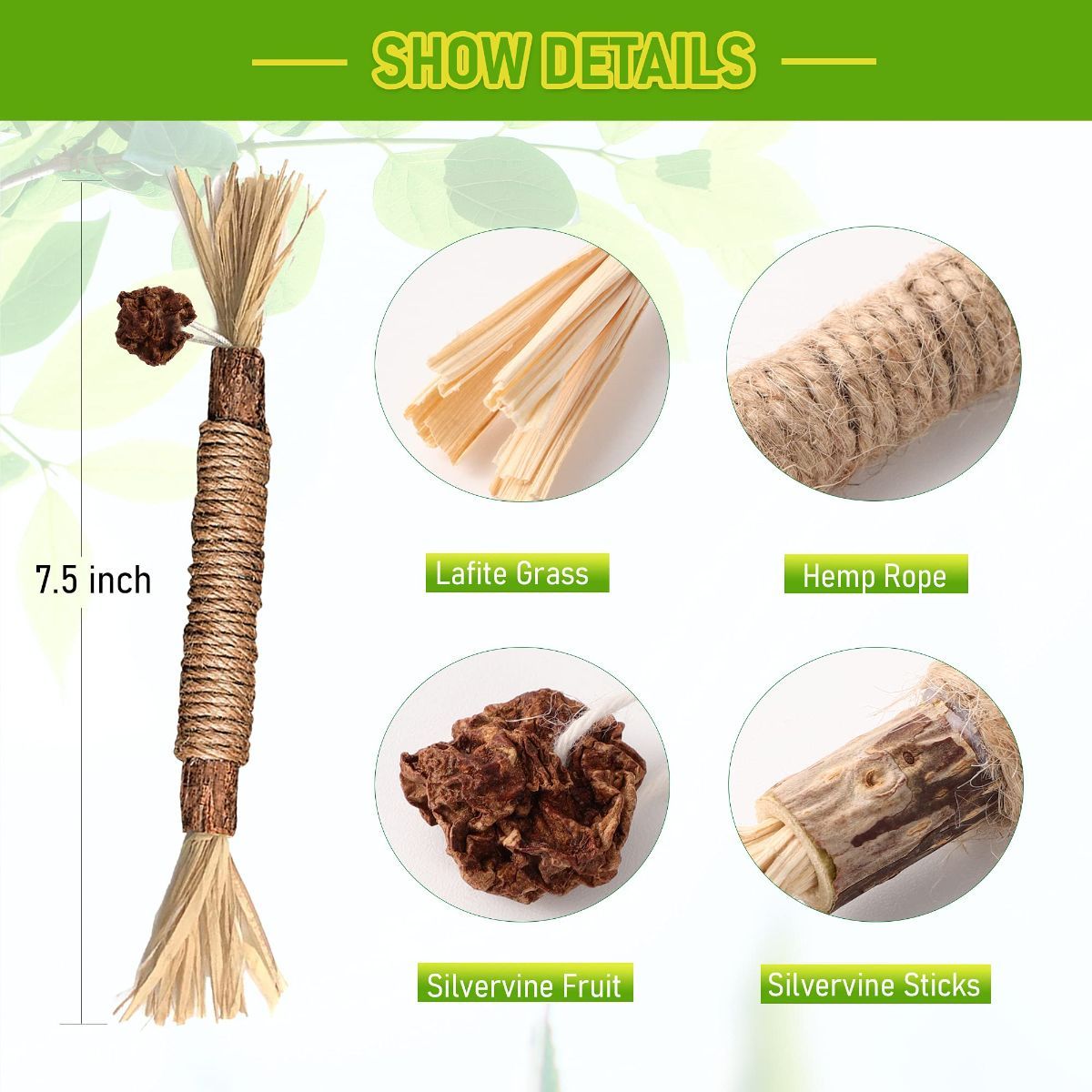 5 Cat Chew Sticks Cat Toys Cat Dental Care Natural Cat Toys Kitten Teething Toys - Image 6