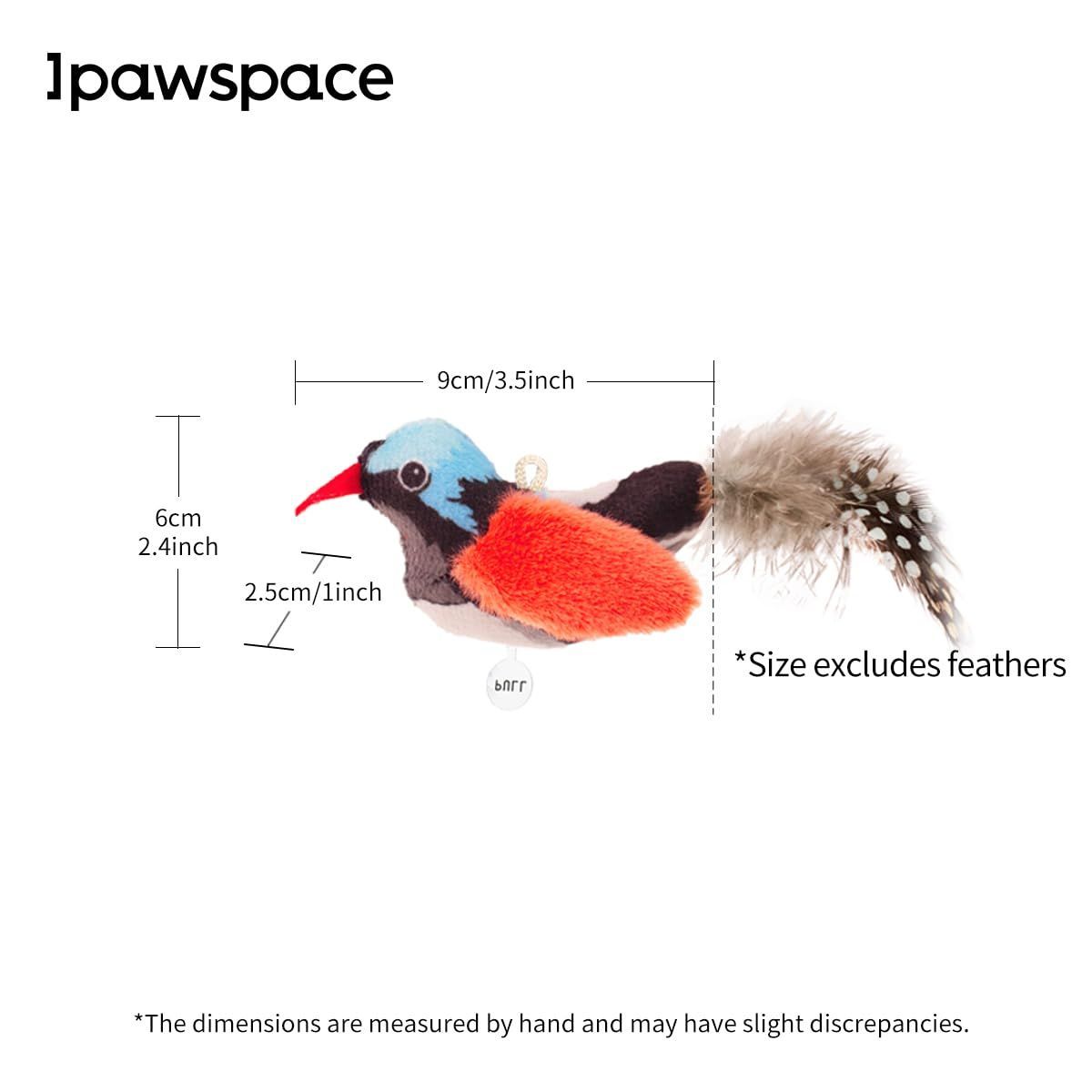 2-Pack Cat Toys Interactive Cat Toys Bird Shaped Cat Toys Cat Toys With Chirping Sound，Random color - Image 2