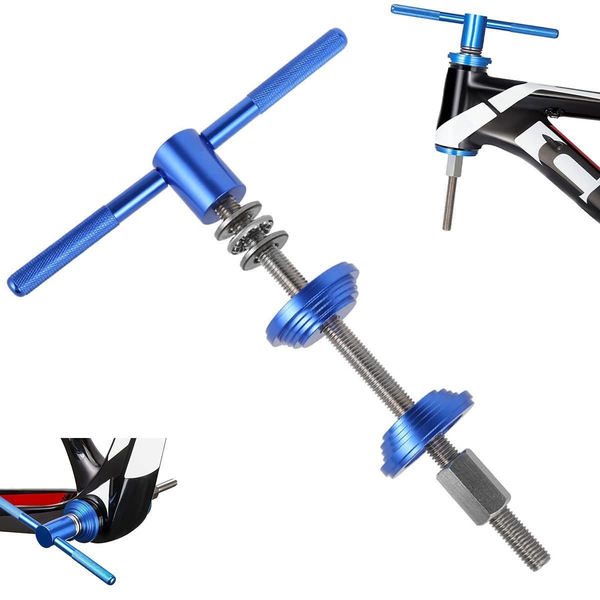 Bike Headset Press Tool - Universal Bicycle Headset Bearing Press-in Tool - Bike Headset Cup and Bottom Bracket Press Installer Accessories for Bicycle Repair - Image 8