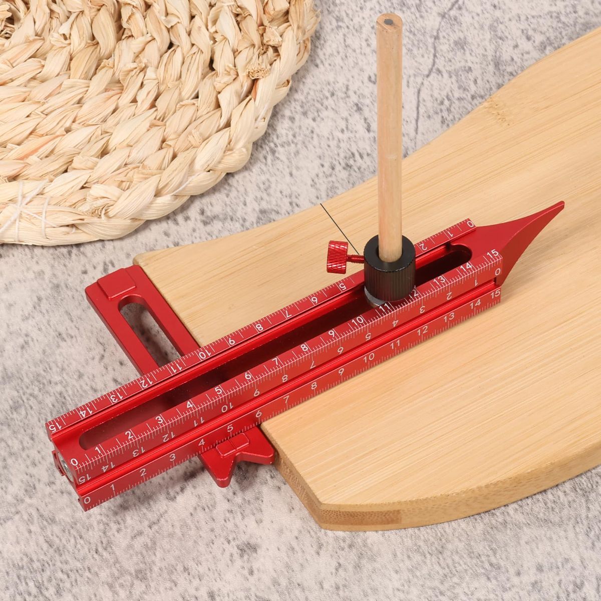 4 Sided Scribing Tool, Aluminum Alloy 4 Sided Scale Guiding Ruler, Leveling Ruler with Magnetic Base, Multi-Purpose Woodworking Marking Tool for DIY, Woodworking, Carpentry - Image 7