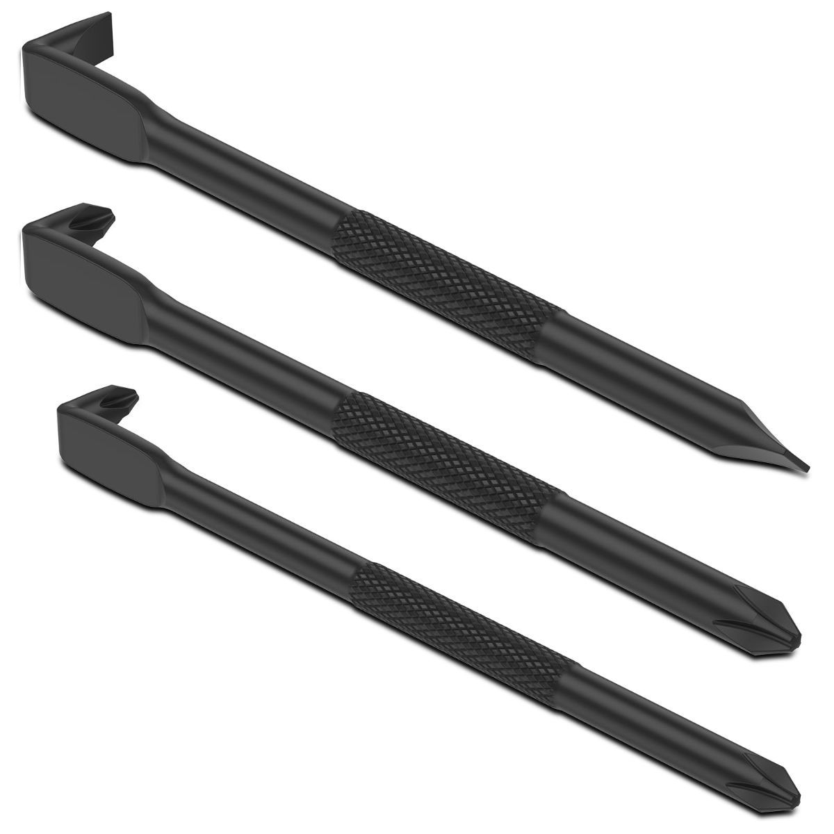 3Pcs Right Angle Offset Screwdriver Set - L Type 90 Degree Double End Screwdriver, 15mm Elbow Design, Low Profile Magnetic Offset Screwdriver for Tight Narrow Space - Image 1