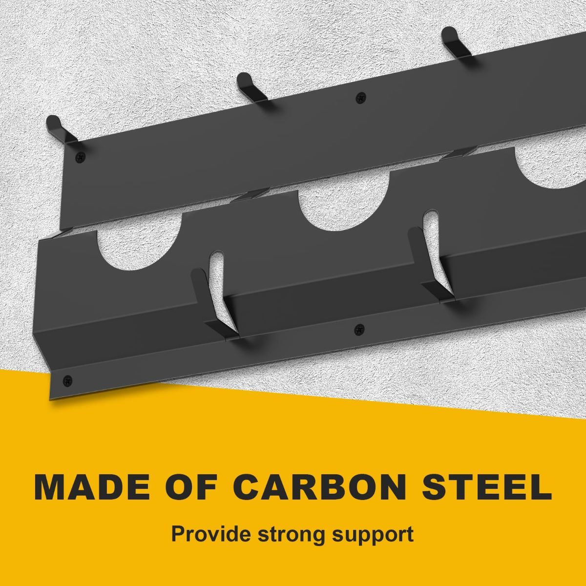 Angle Grinder Holder, Carbon Steel Angle Grinder Stand, Tool Holder Wall Mount, Efficient Angle Grinder Bracket, Versatile Angle Grinder Rack for Angle Grinder Tools Flap Cutting Discs - Image 2