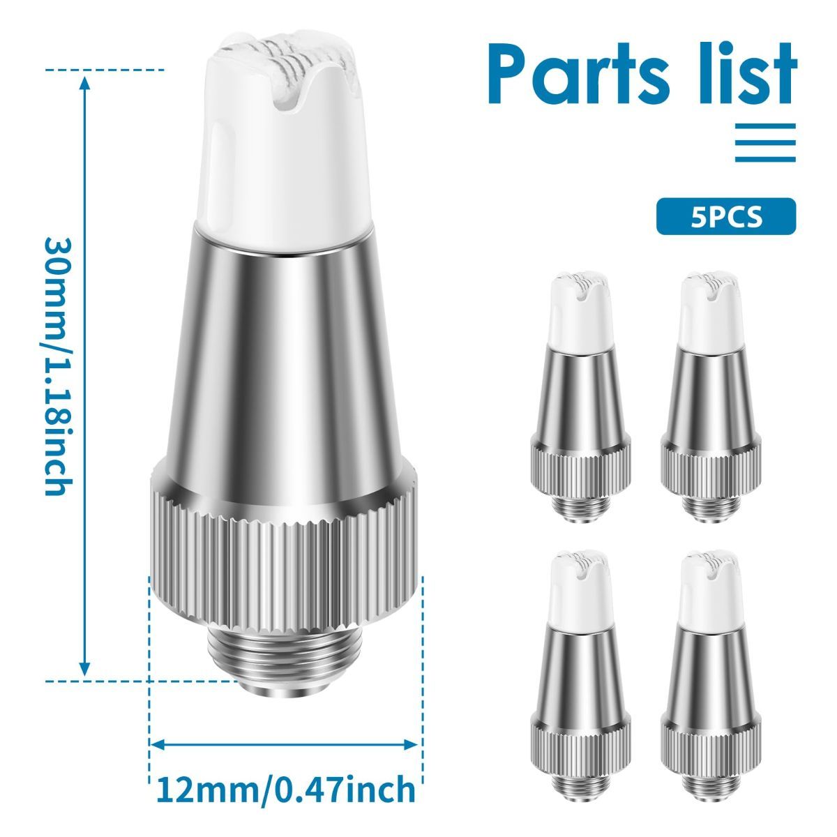 5 PCS Lohkak Seahorse Tips II - Soldering Iron Replacement Tips for Pen Pro Plus, Soldering Iron Welding Replacement Parts for Welding and Crafting (II/2.0) - Image 2