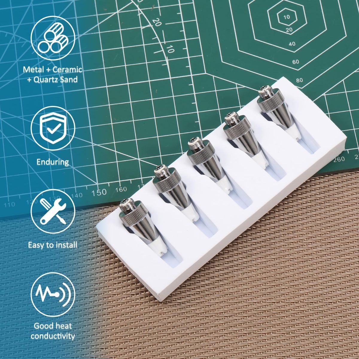 5 PCS Lohkak Seahorse Tips II - Soldering Iron Replacement Tips for Pen Pro Plus, Soldering Iron Welding Replacement Parts for Welding and Crafting (II/2.0) - Image 3