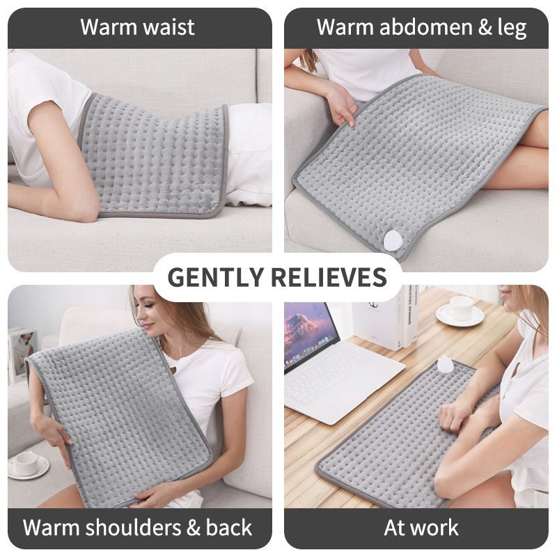 Heated Pad Zero-Gravity Pad Temperature Control Timer Winter Warmth Suitable for both humans and pets - Gray - Size 30cm*60cm - Image 2