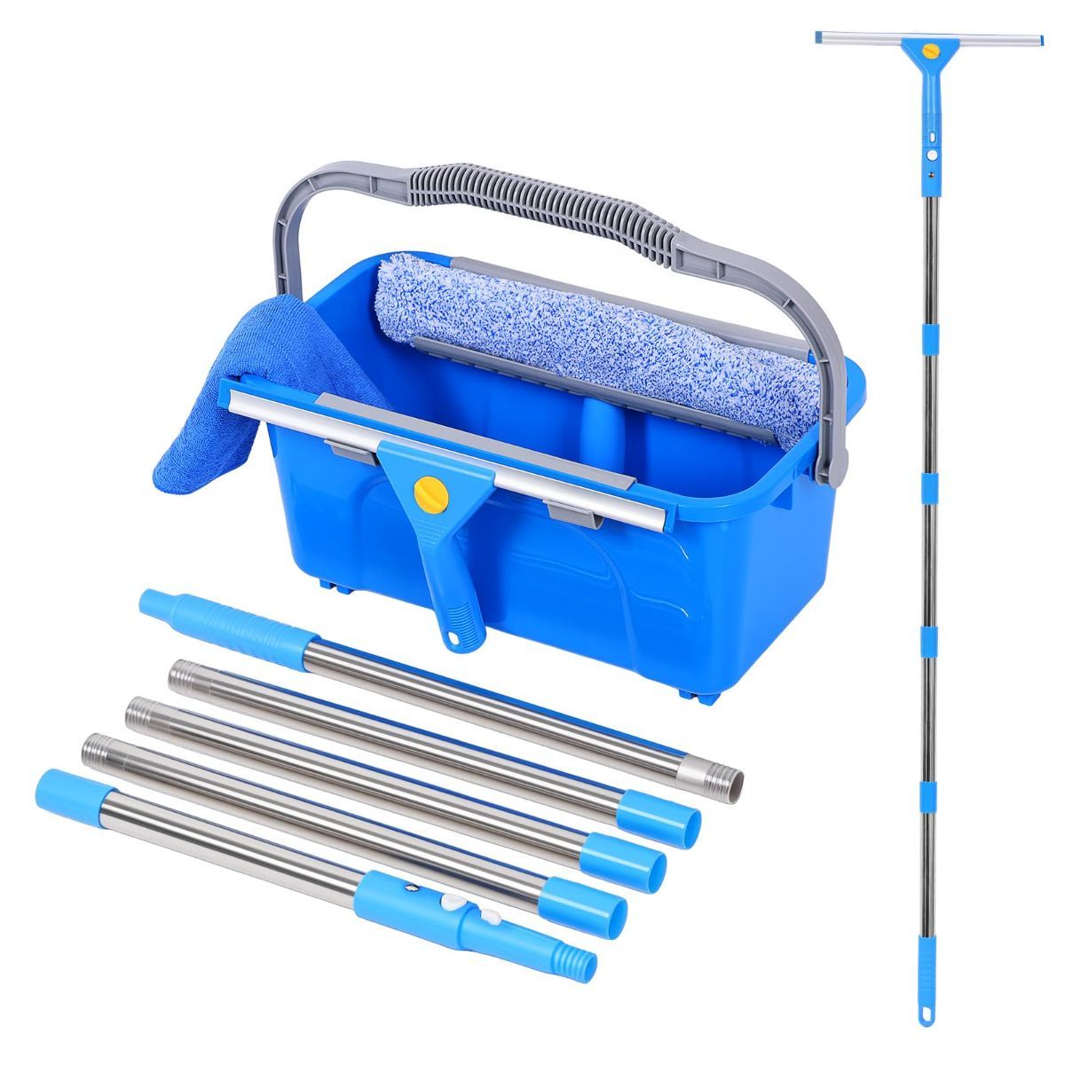 Professional Window Cleaning Kit with Bucket 3 Gallon, 76