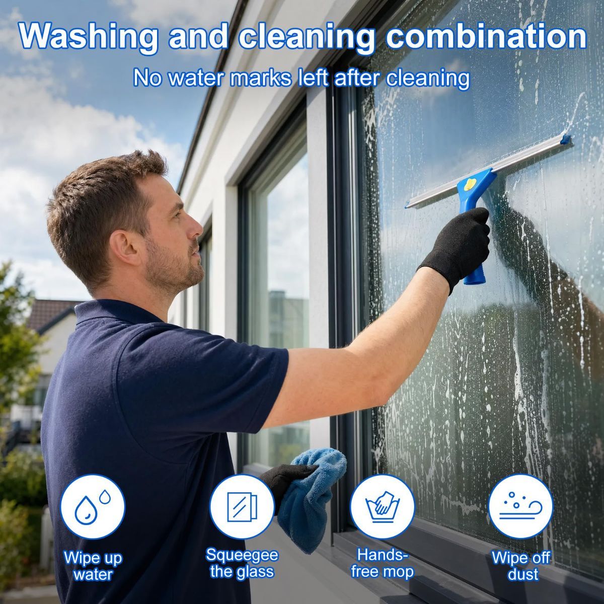 Professional Window Cleaning Kit with Bucket 3 Gallon, 76