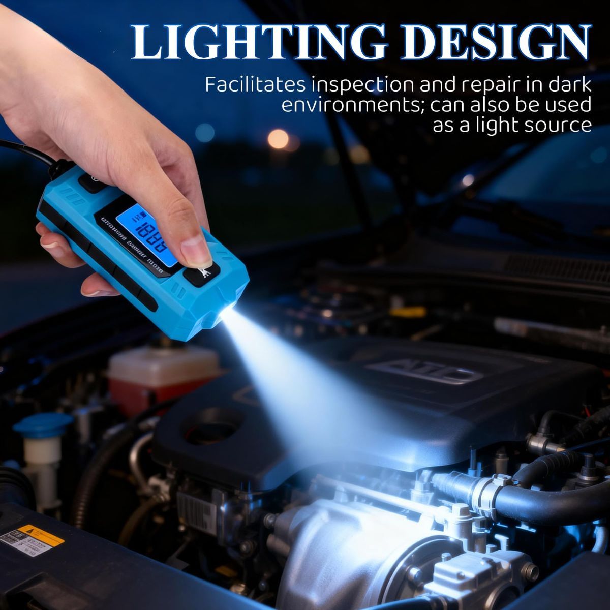 Automotive Circuit Fault Probe Tester, 20A 48V-High-Precision Current Tester, 2-in-1 Wire Tracer Short Finder, Car Relay Fuse Checker with LED Display & Front Light - Image 2