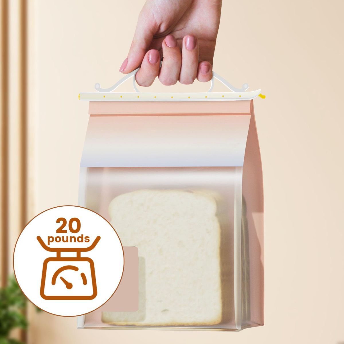 12Pcs Handheld Bag Clips For Food Storage, Reusable Chip Bag Clips With Handle, Grip Sticks Bag Sealers, Strong Load Bearing Sealing Clips For Snack Cereal - Image 2
