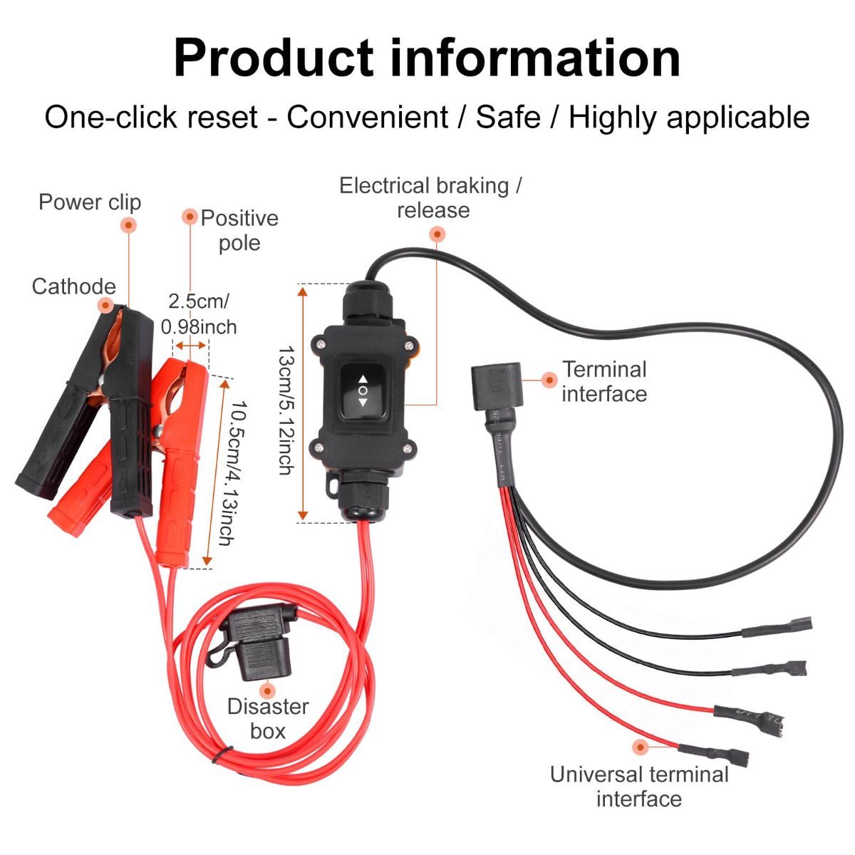 Universal Car Motor Diagnostic Tool, OBD2 Scanner & Battery Tester, Check Engine Light Code Reader, EPB Emergency Release Brake Bleeding Tool for Cars & Motorcycles - Image 2