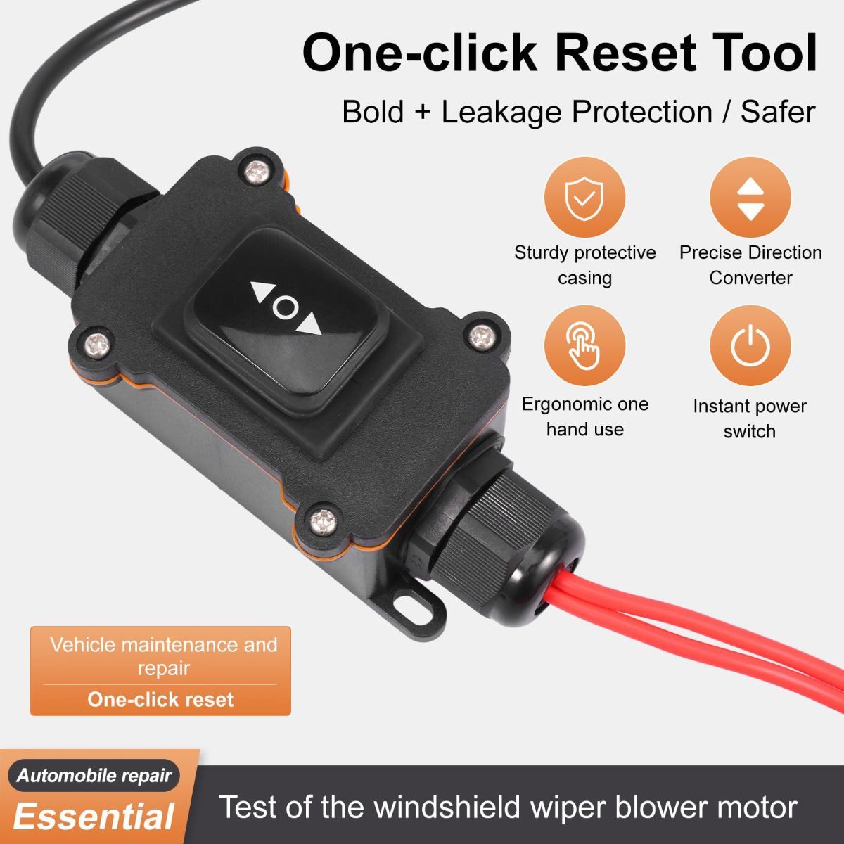 Universal Car Motor Diagnostic Tool, OBD2 Scanner & Battery Tester, Check Engine Light Code Reader, EPB Emergency Release Brake Bleeding Tool for Cars & Motorcycles - Image 6