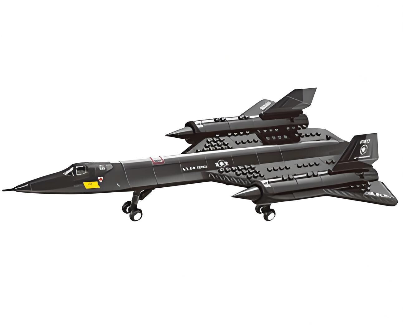 Christmas gift SR-71 Blackbird Reconnaissance Aircraft Building Blocks Set, 183 Pieces Military Model Kit for Kids Aged 6+ & Enthusiasts（SQ71 reconnaissance plane） - Image 1