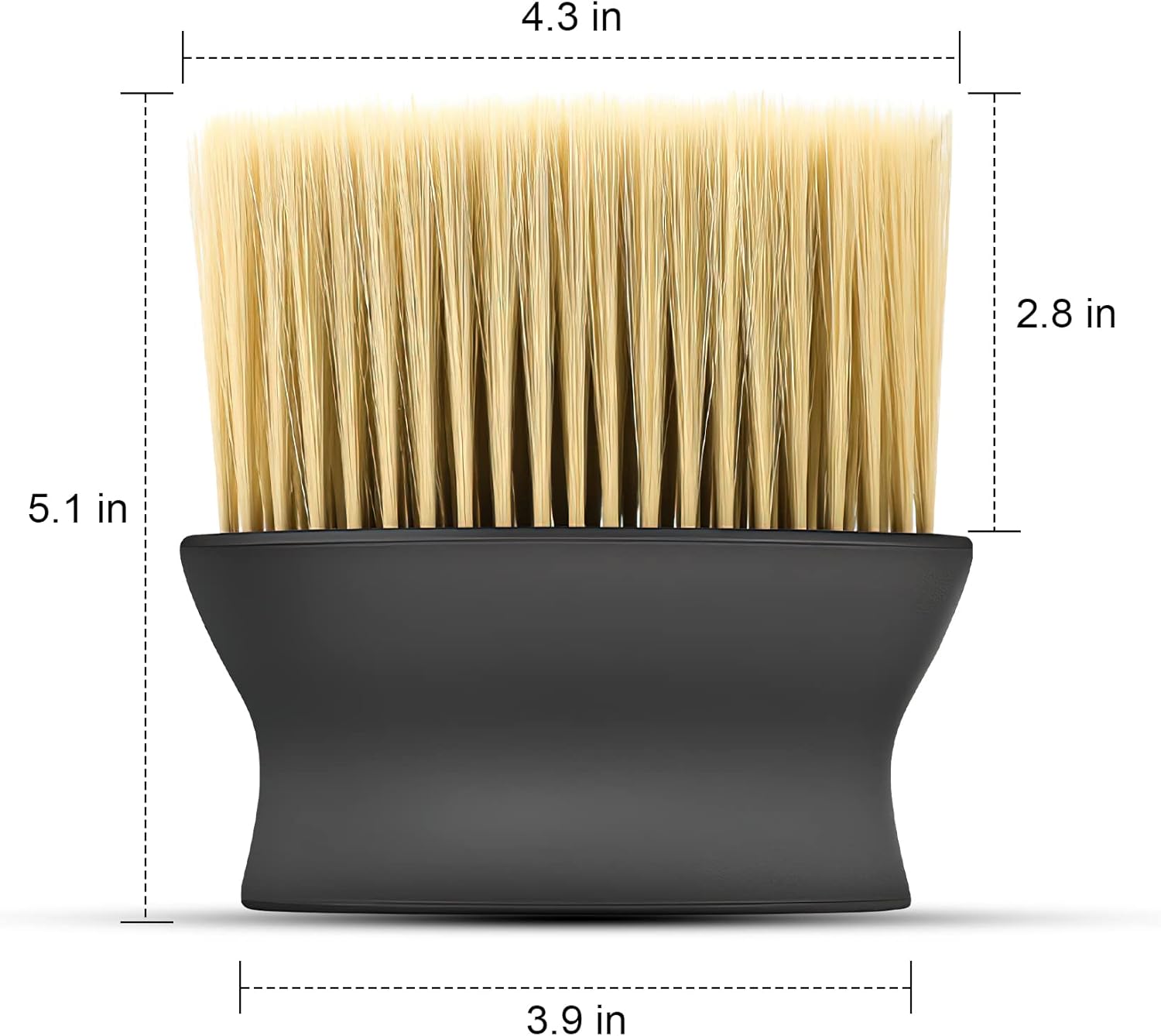 Yellow & Black Car Detailing Brush Set (2-Pack): Soft Bristle Dust Cleaners for Air Vents, Dashboard & Home Use - Image 2