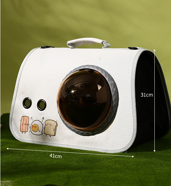 pet products Printed Space Capsule Cat Bag, Large Capacity Crossbody Dog Bag, Universal Pet Bag for All Seasons - Image 8