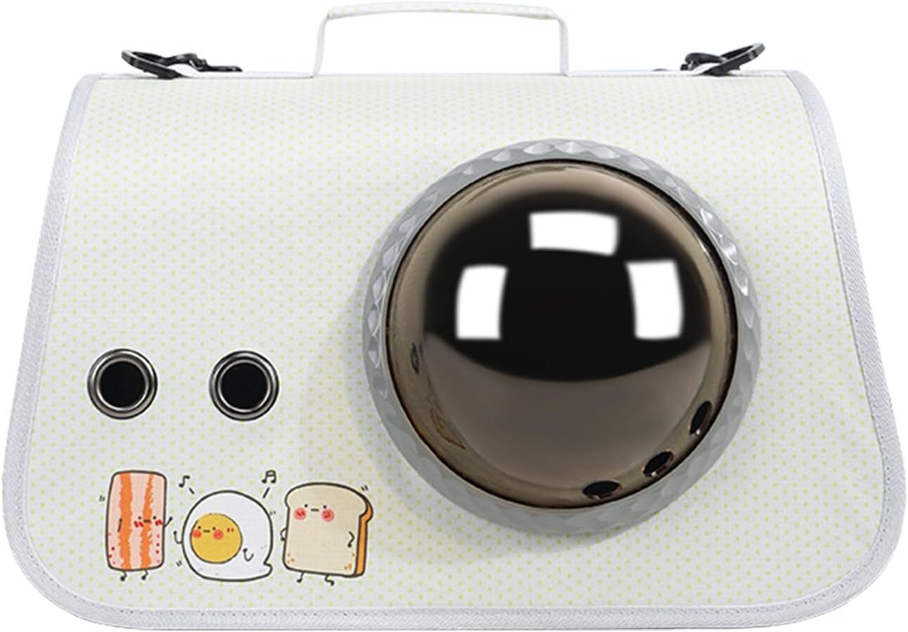 pet products Printed Space Capsule Cat Bag, Large Capacity Crossbody Dog Bag, Universal Pet Bag for All Seasons - Image 1