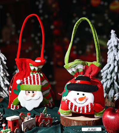Christmas gift Festive Aussie Christmas Gift Bags: Cute Reindeer, Santa & Snowman Pouches for Xmas Treats & Gifting（moose）  - Image 3