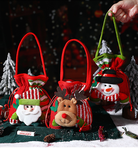 Christmas gift Festive Aussie Christmas Gift Bags: Cute Reindeer, Santa & Snowman Pouches for Xmas Treats & Gifting（moose）  - Image 4