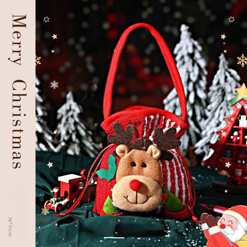 Christmas gift Festive Aussie Christmas Gift Bags: Cute Reindeer, Santa & Snowman Pouches for Xmas Treats & Gifting（Santa Claus）  - Image 7