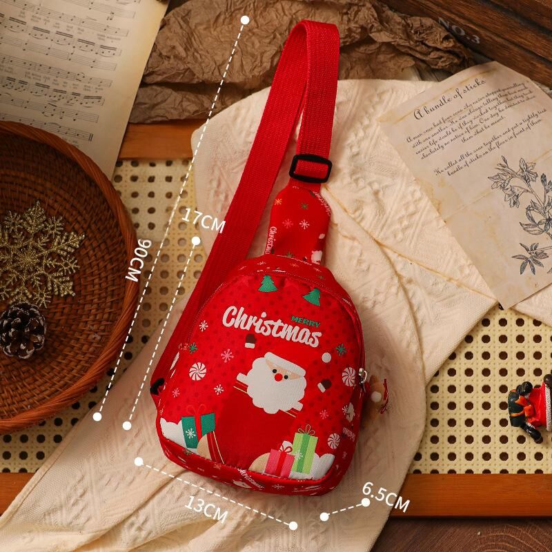 Christmas gifts Aussie Christmas Sling Bag -Santa-Themed, Adjustable & Compact for Festive Gifting & Styling(red) - Image 2