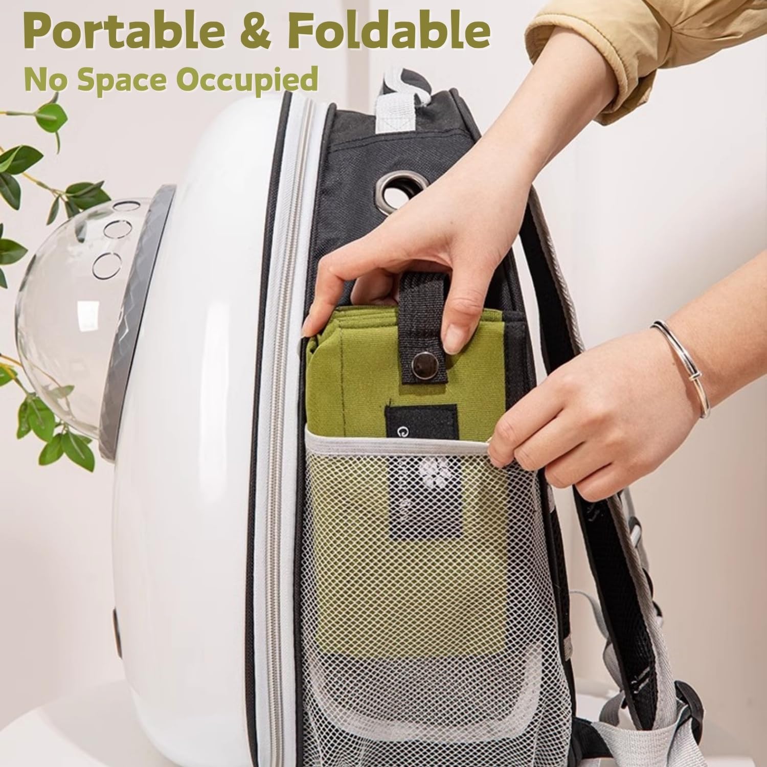 Portable Foldable Cat Litter Box – Waterproof, Leak-Proof Travel Cat Toilet with Large Opening, Ideal for Camping, Hotel Stays, Road Trips (Green) - Image 6