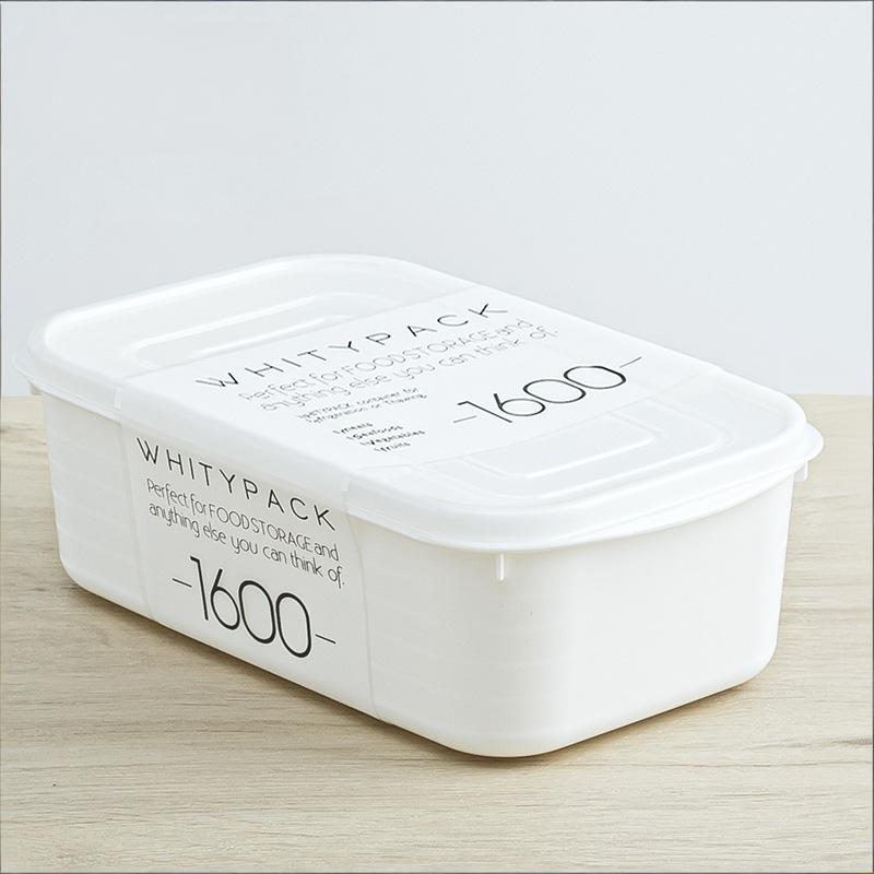 Airtight 1600ml Food Storage Container, 1-Pack – BPA-Free, Freezer & Microwave Safe with Soft-Seal Lid, Stackable for Fridge Organization, Large Capacity for Family Meals, Batch Cooking, and Bulk Storage (White) - Image 1