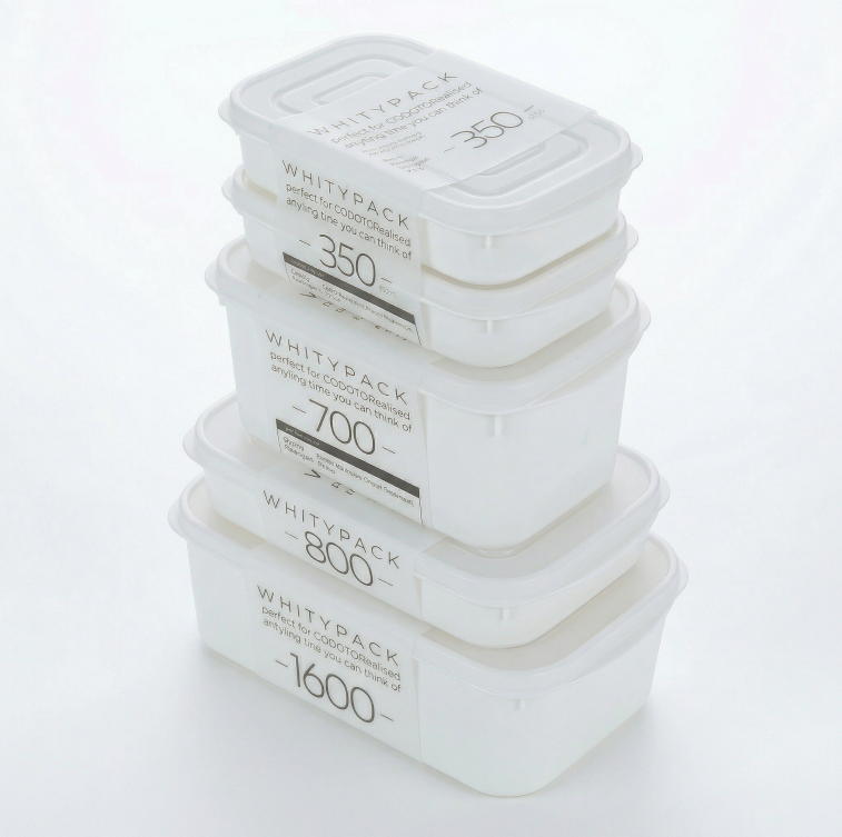 Airtight Food Storage Containers Set – 5-Piece Multi-Size (2x350ml, 1x700ml, 1x800ml, 1x1600ml), BPA-Free, Freezer & Microwave Safe with Soft-Seal Lids, Stackable for Complete Kitchen Organization (White) - Image 1